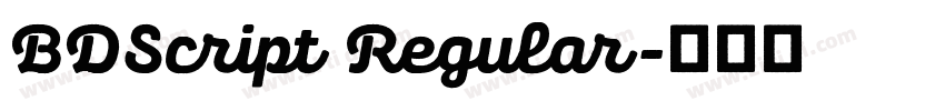 BDScript Regular字体转换